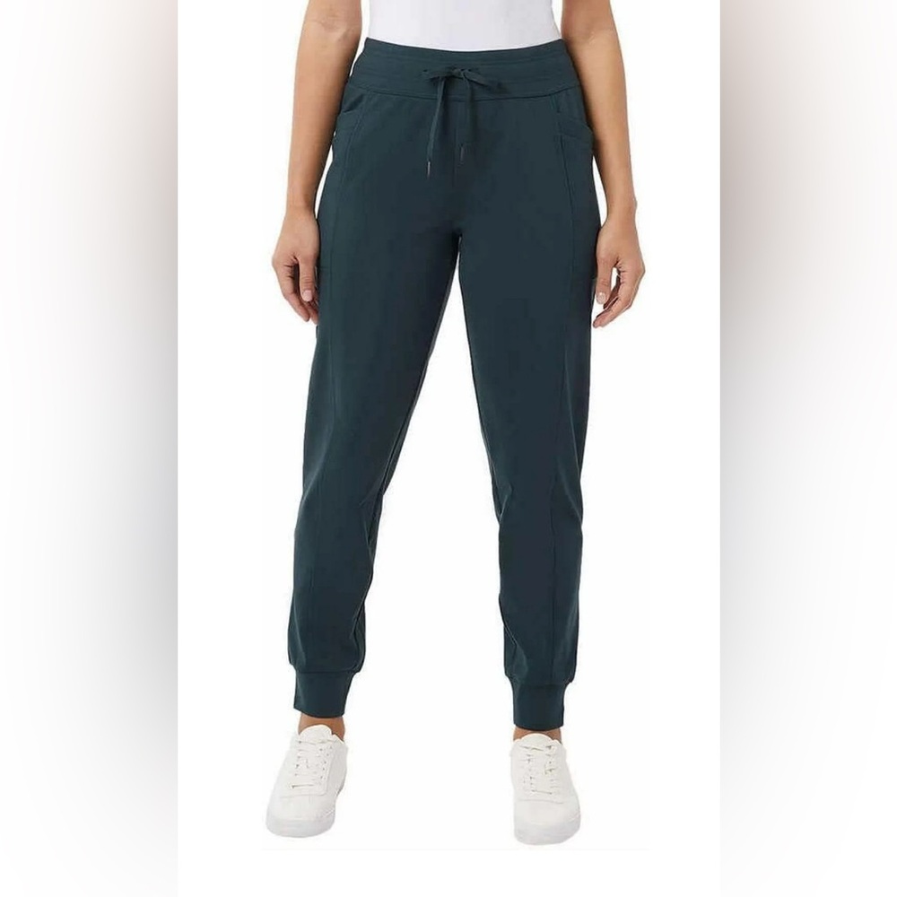 32 Degrees Heat Women's Midweight Tech Commuter Jogger, Deep Peacock Size L